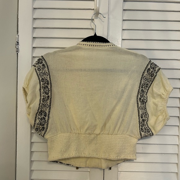 Free People Temecula Blouse in Ivory/Combo - Picture 4 of 4